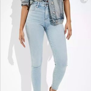 NWOT | AE Ne(x)t Level High-Waisted Jegging | Worn Out Blue Size 14